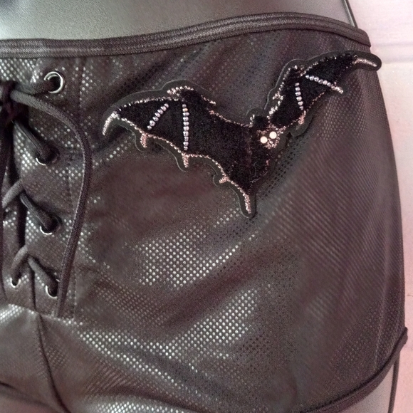 Dolls kill vampire bat soarkly hot pants! Festival rave costume wear! Like new! - Picture 3 of 5